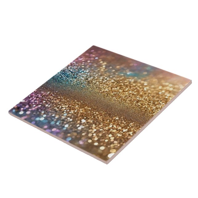 Popular Glitter Opal Holographic Collection Ceramic Tile (Side)
