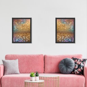 Popular Glitter Opal Holographic Collection Wall Art Sets