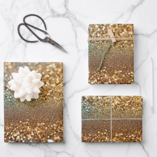 Popular Glitter Opal Holographic Collection Wrapping Paper Sheets