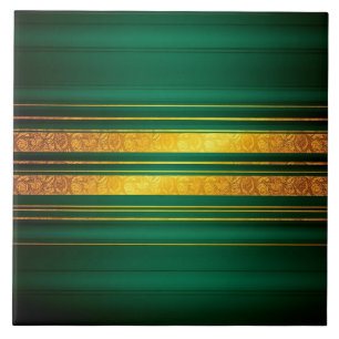 Popular Green Gold Luxury Linen Texture Collection Ceramic Tile