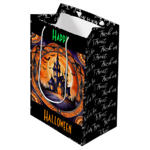 Popular Halloween Pumpkin Autumn Collection Medium Gift Bag