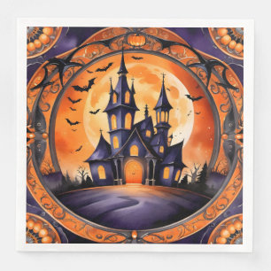 Popular Halloween Pumpkin Autumn Collection Paper Dinner Napkins