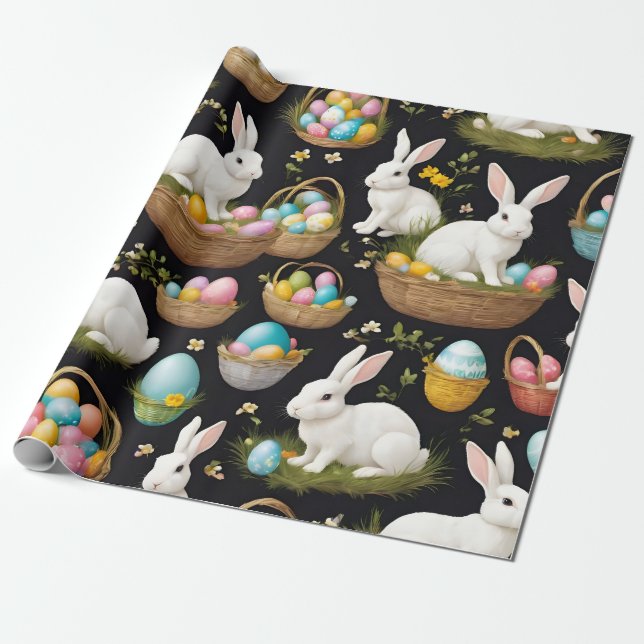 Popular Happy Easter Collection Wrapping Paper (Unrolled)