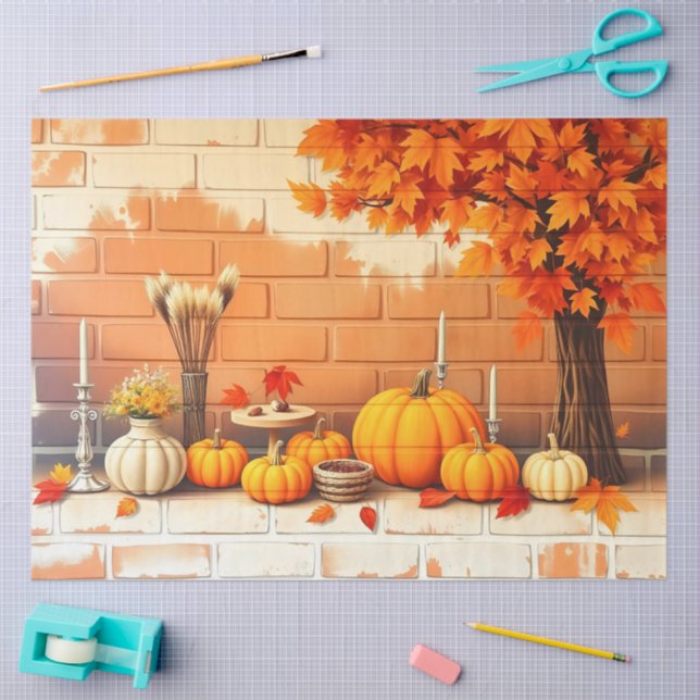 Popular Happy Thanksgiving Beautiful Fall Tissue Paper (Craft)