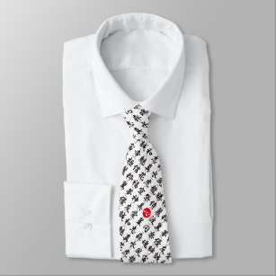 Popular Japanese Kanji Neck Tie