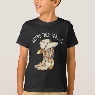 Popular Line Dance Song With Cowboy Hat & Boot T-Shirt
