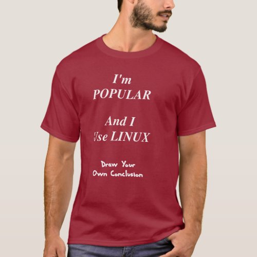 Popular Linux User T_Shirt