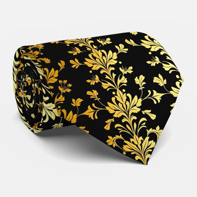 Popular Luxury Elegant Floral Collection Neck Tie (Rolled)