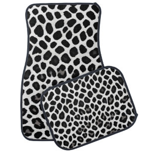 Popular Luxury White Leopard Elegant Collection Car Floor Mat
