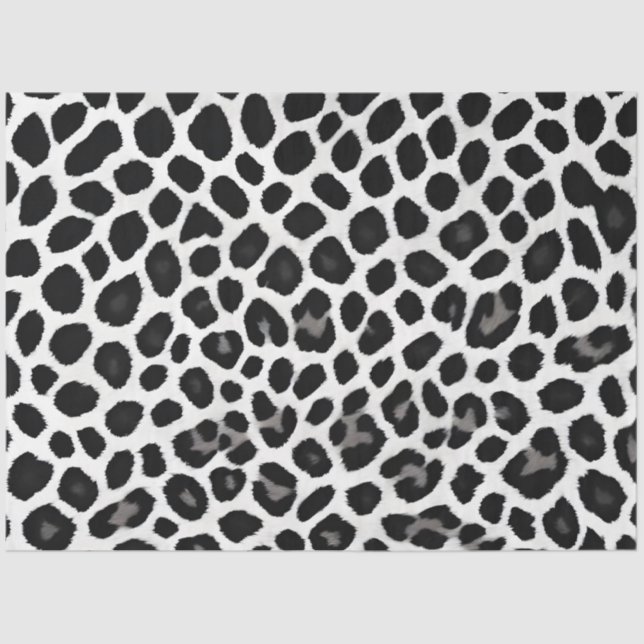 Popular Luxury White Leopard Elegant Collection Tissue Paper (Front)
