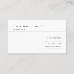 Popular Minimalist Template Modern Professional Business Card