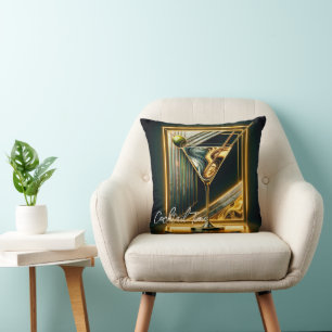 Popular Party Time Neon Personalized Throw Pillow