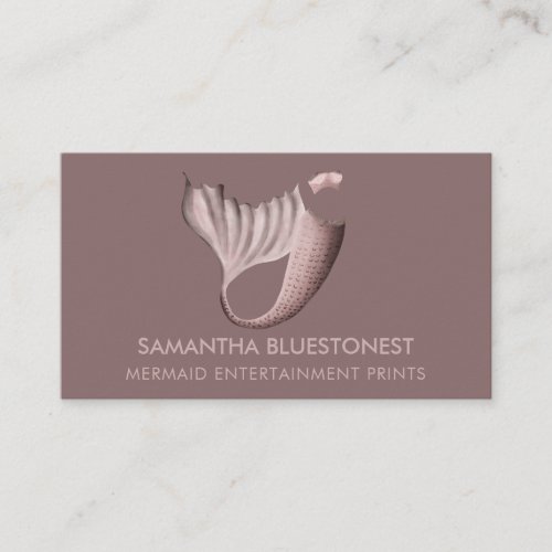 Popular pink tail bustier costume mermaid business card