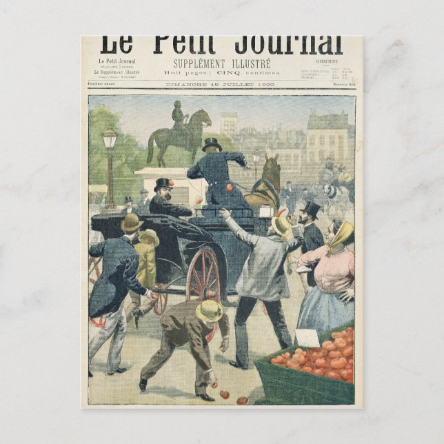 Popular protest against Joseph Reinach Postcard (Front)