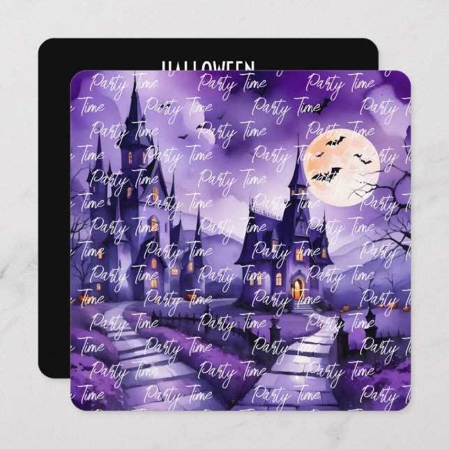 Popular Pumpkin Halloween Autumn Collection Invitation (Front/Back)