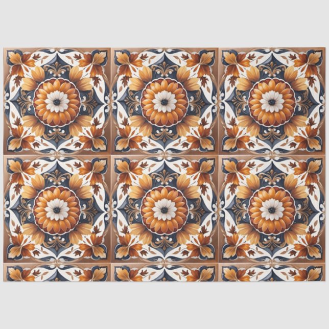 Popular Pumpkin Thanksgiving Autumn Collection Tissue Paper (Front)