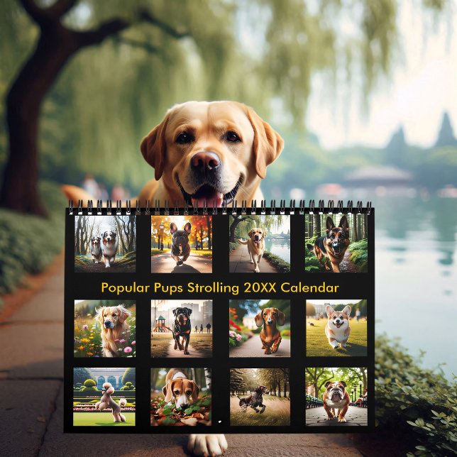 Popular Pups Strolling 2025/2026 Calendar (Creator Uploaded)