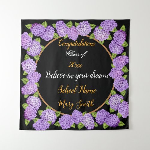 Popular Purple Floral Customize Tapestry