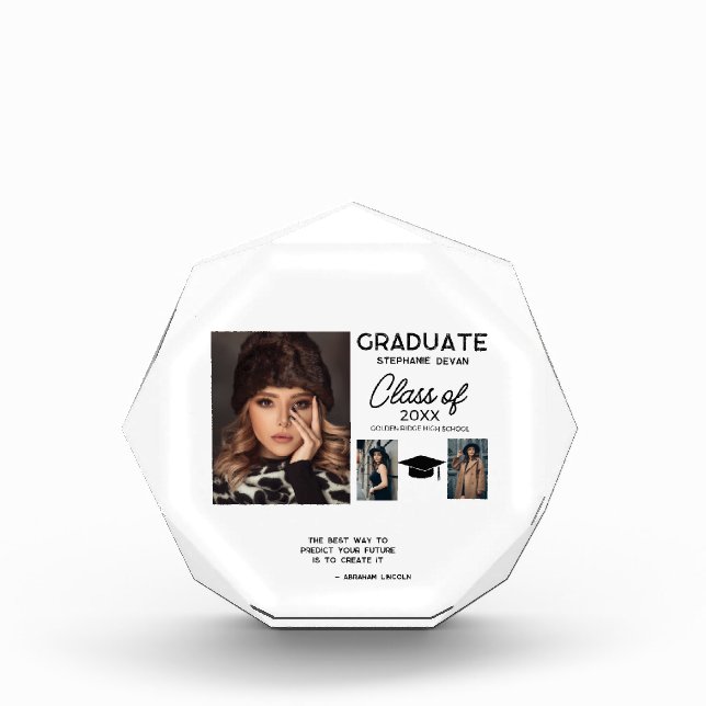 Popular Quotes Personalized Graduation Photo Frame (Front)