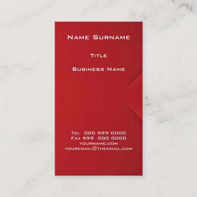 Popular Red Envelope Business Cards (Front)