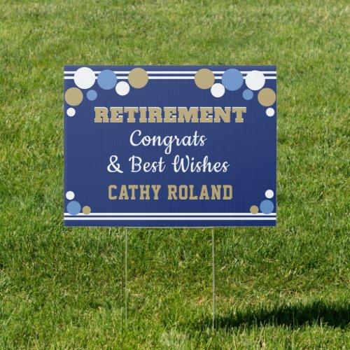 Popular Retirement announcement yard sign