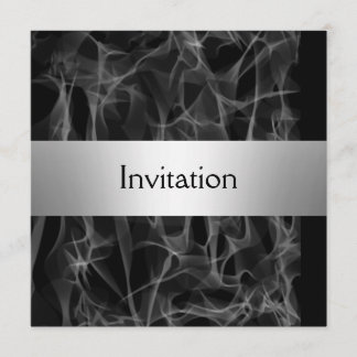 Popular Smoke Black Party Invitation save the date