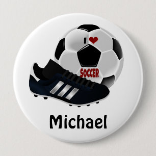 Popular soccer design template button