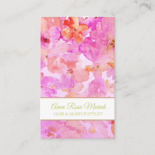 *~* Popular Spa Floral Pattern Girly Beauty Chic Business Card