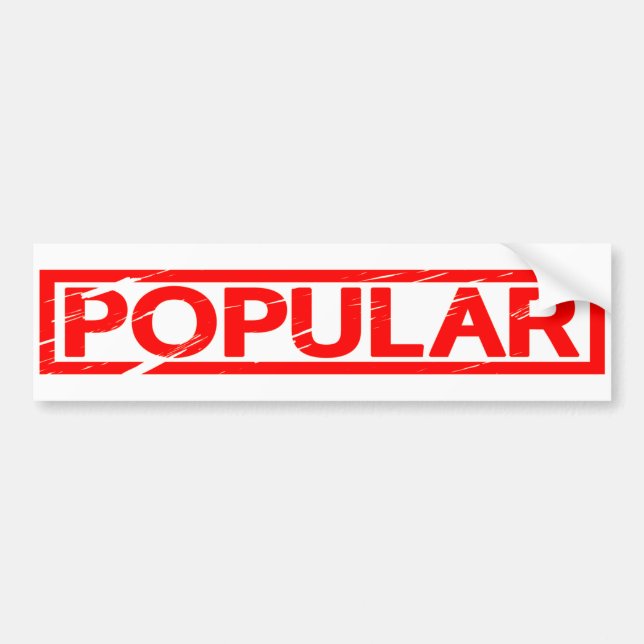 Popular Stamp Bumper Sticker (Front)