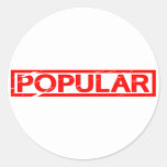 Popular Stamp Classic Round Sticker