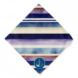 Popular Summer Navy Blue Boat Stripes Collection Bandana
