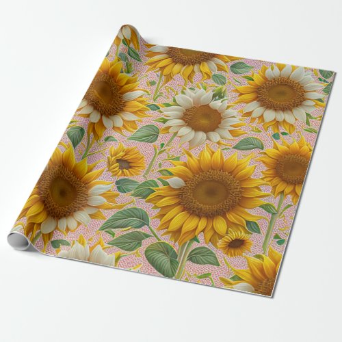 Popular Sunflower Beautiful Collection Wrapping Paper