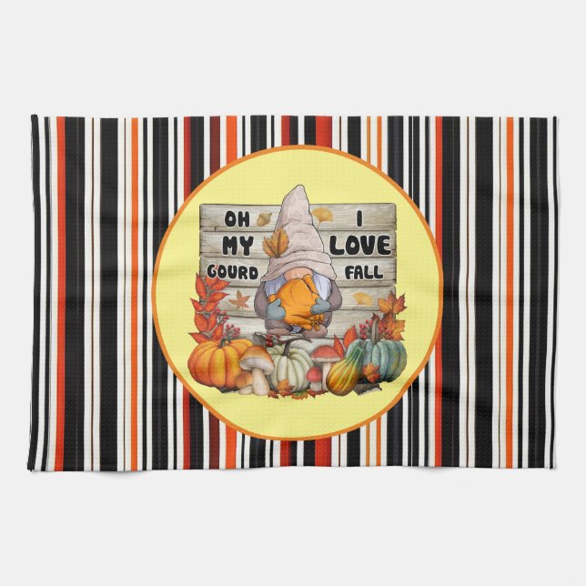 Popular Thanksgiving Beautiful Autumn Collection Kitchen Towel (Horizontal)