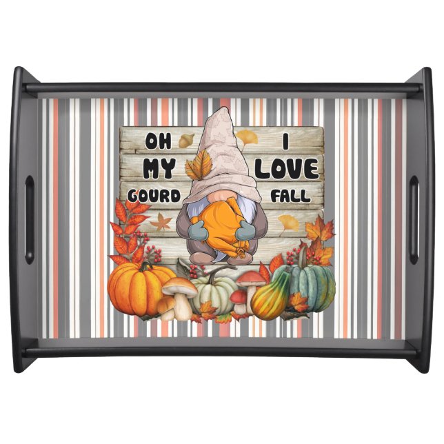 Popular Thanksgiving Beautiful Autumn Collection Serving Tray (Front)