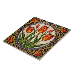 Popular Tulips Beautiful Collection Ceramic Ceramic Tile