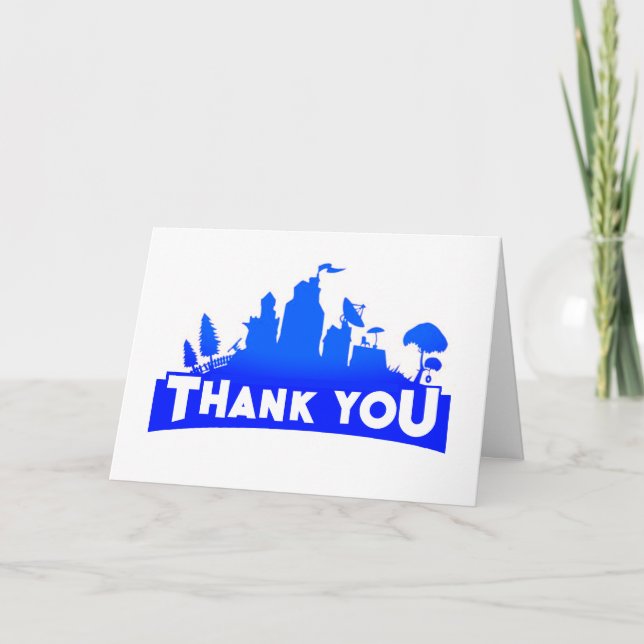 Popular Video Gamer Thank You Card (Front)