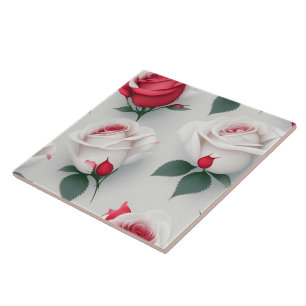 Popular Vintage Love Rose Collection Ceramic Tile