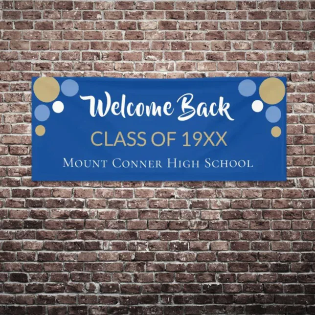 Popular! Welcome back Class Reunion banner | Zazzle