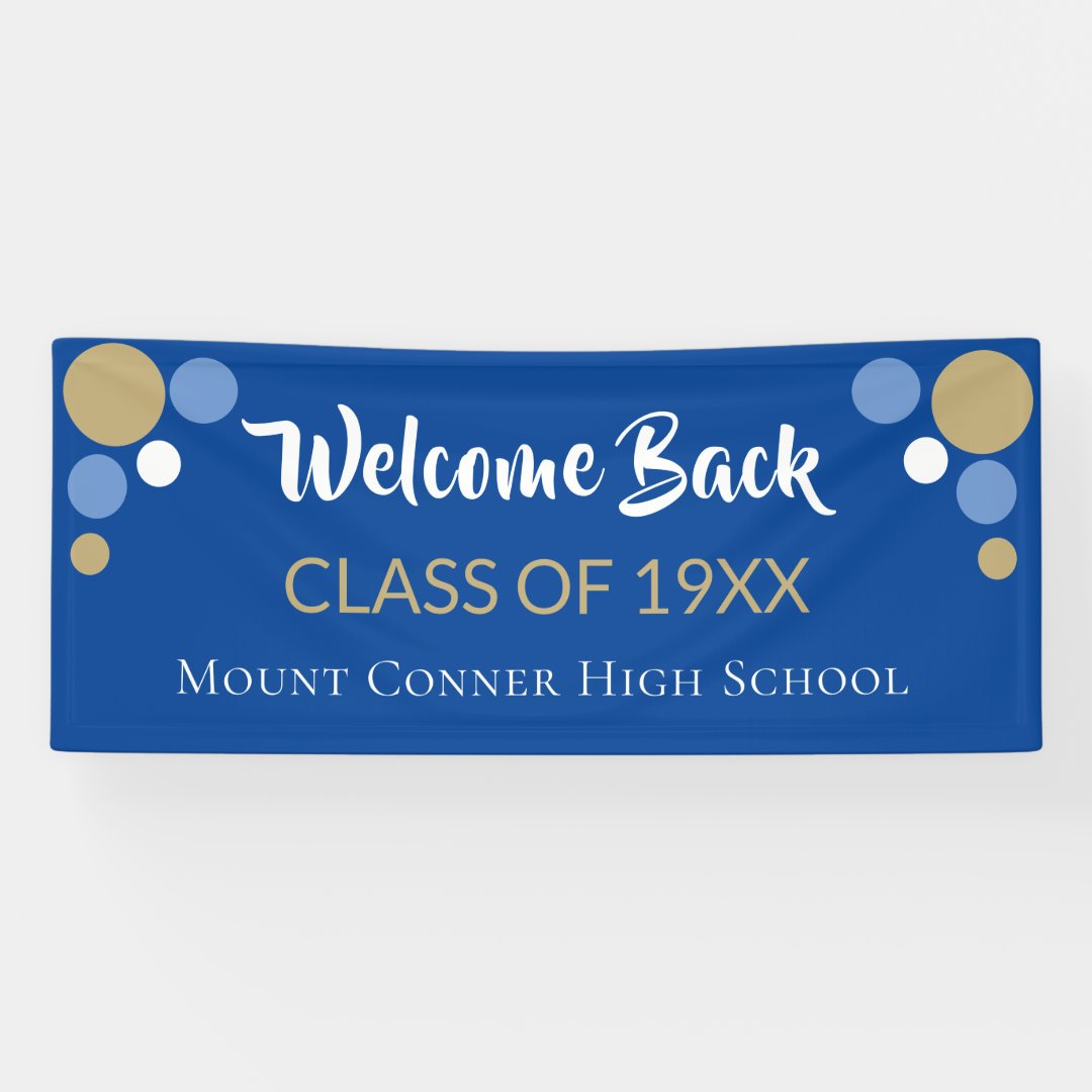 Popular! Welcome back Class Reunion banner | Zazzle