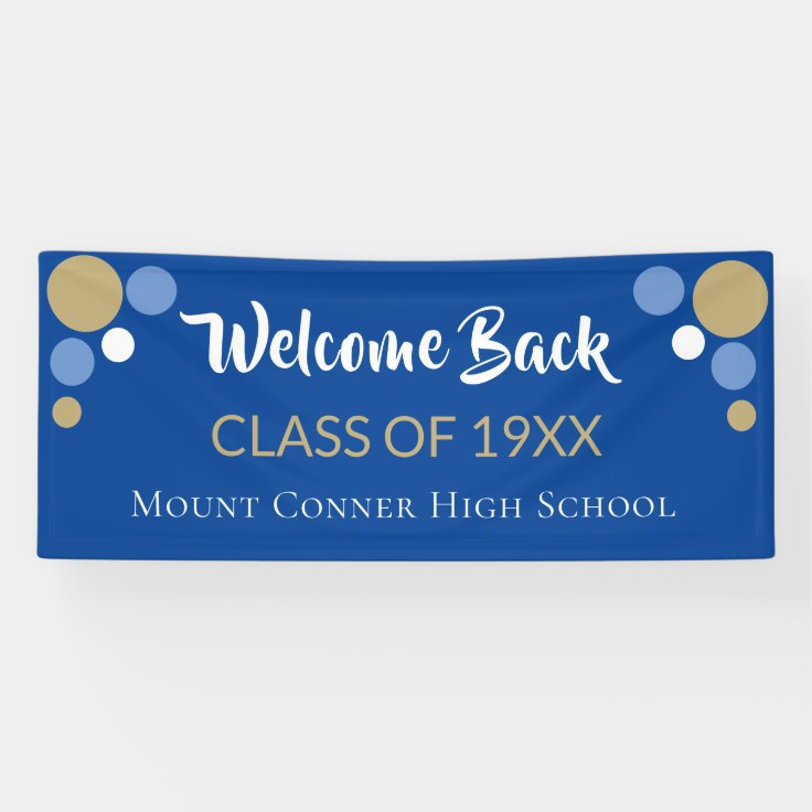 Popular! Welcome back Class Reunion banner | Zazzle