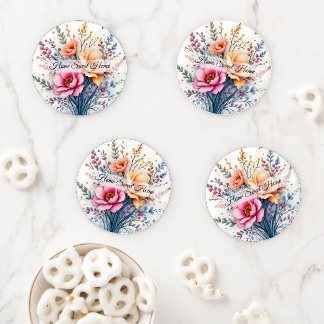 Popular Wildflowers Beautiful Luxury Collection Coaster Set