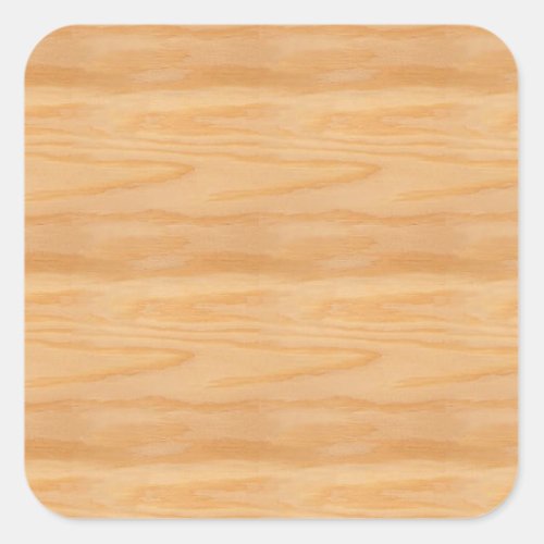 Popular Wood Blank Template Elegant Design Classic Square Sticker