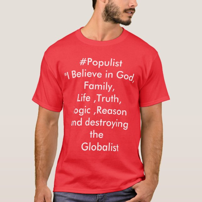 Populist Conservative shirt (Front)