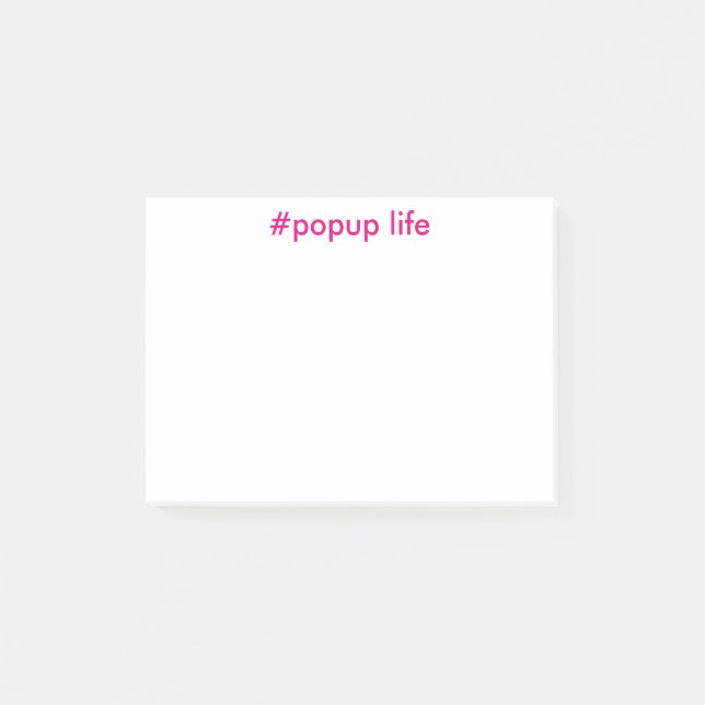 Popup Life Post-its Post-it Notes (Front)