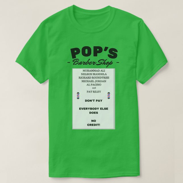 Popx27s Barber Shop 4 T-Shirt (Design Front)