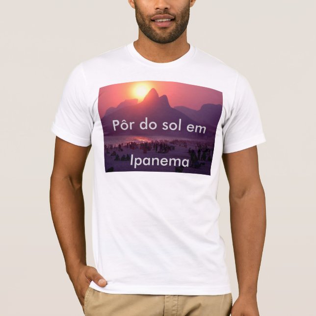 Pôr do sol em Ipanema T-Shirt (Front)