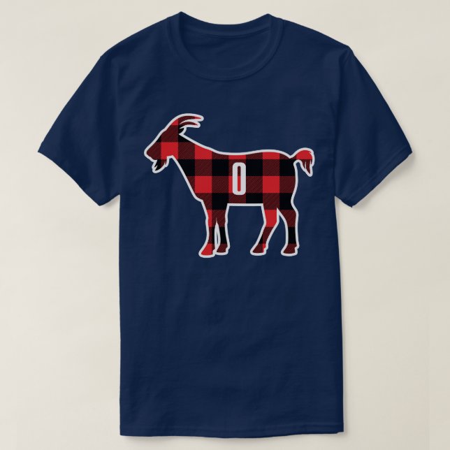 POR GOAT 0 Plaid T-Shirt (Design Front)