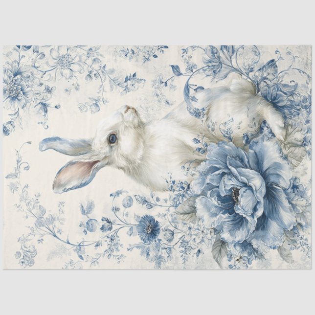 Porcelain Bunny Two Tissue Paper (Front)