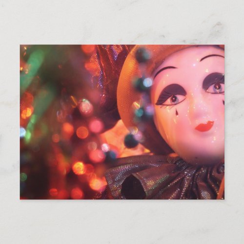 Porcelain Clown Custom Postcard