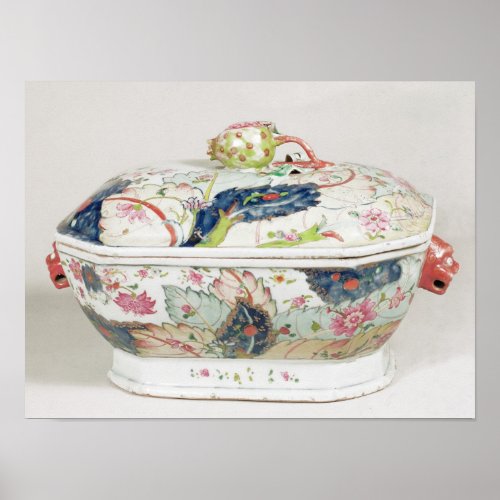 Porcelain dish 18th century poster
